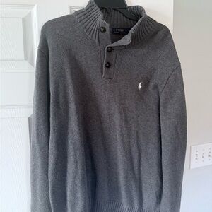 Ralph Lauren Charcoal Crewneck Sweater